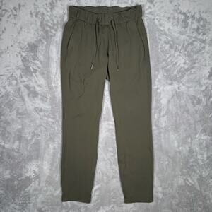 Lululemon Stretch High-Rise 7/8 Jogger Pants Dark Olive Luxtreme Size 4